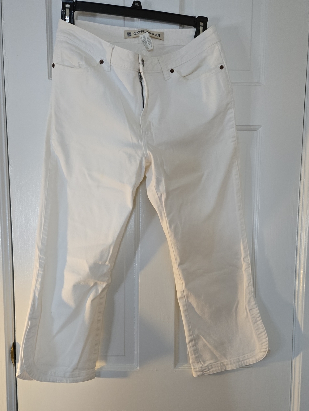 GAP White Cropped Straight Women's Jeans